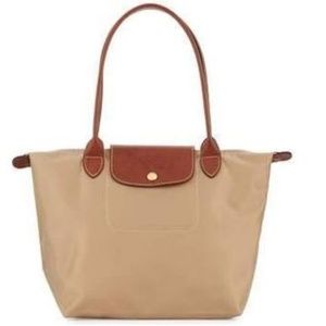 Longchamp Le Pliage Medium Shoulder Tote Bag, Beig